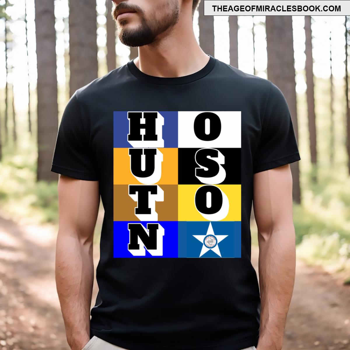 Houston Typography Design T-shirt