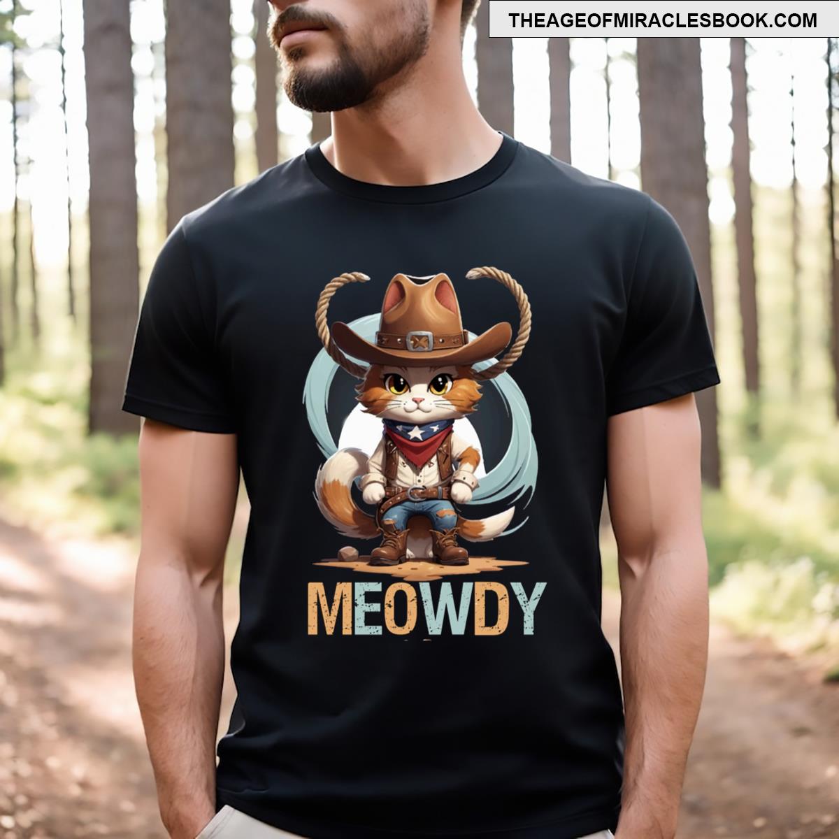 Meowdy Texas Cat Meme T-shirt