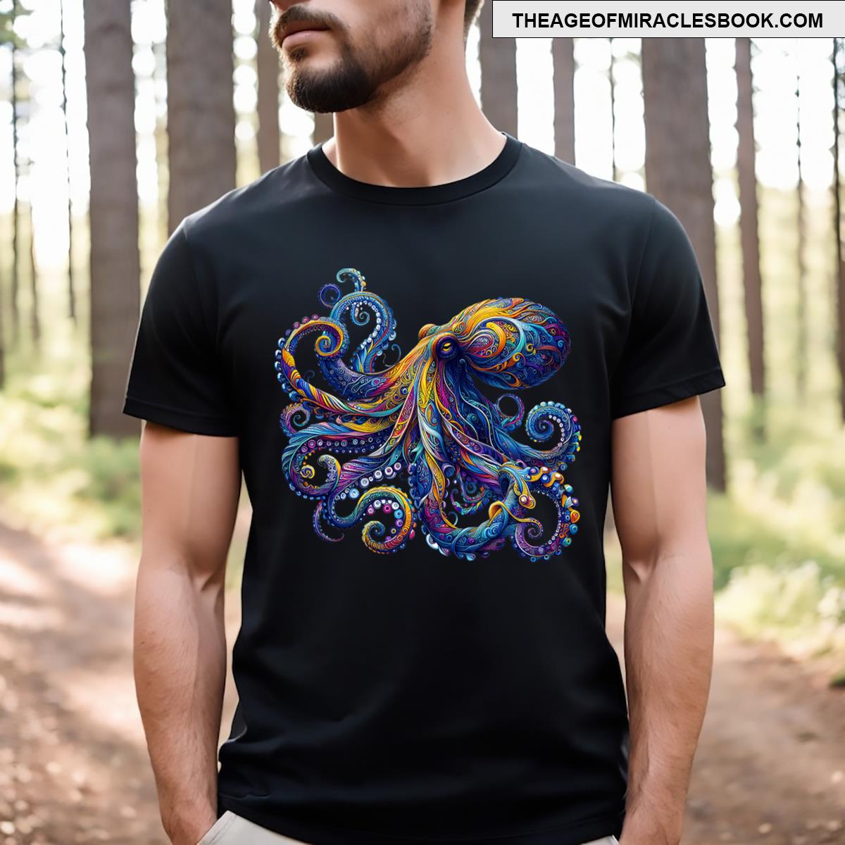 Colorful Octopus Squid Kraken T-shirt
