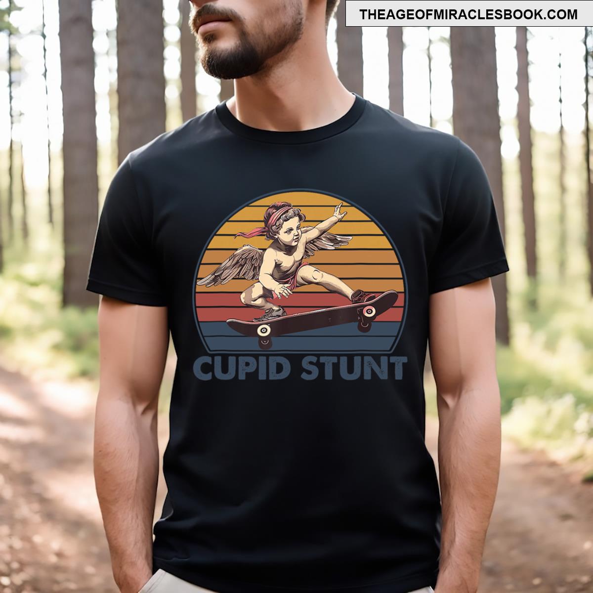 Cupid Stunt Unhinged Cringe Funny Inappropriate T-shirt
