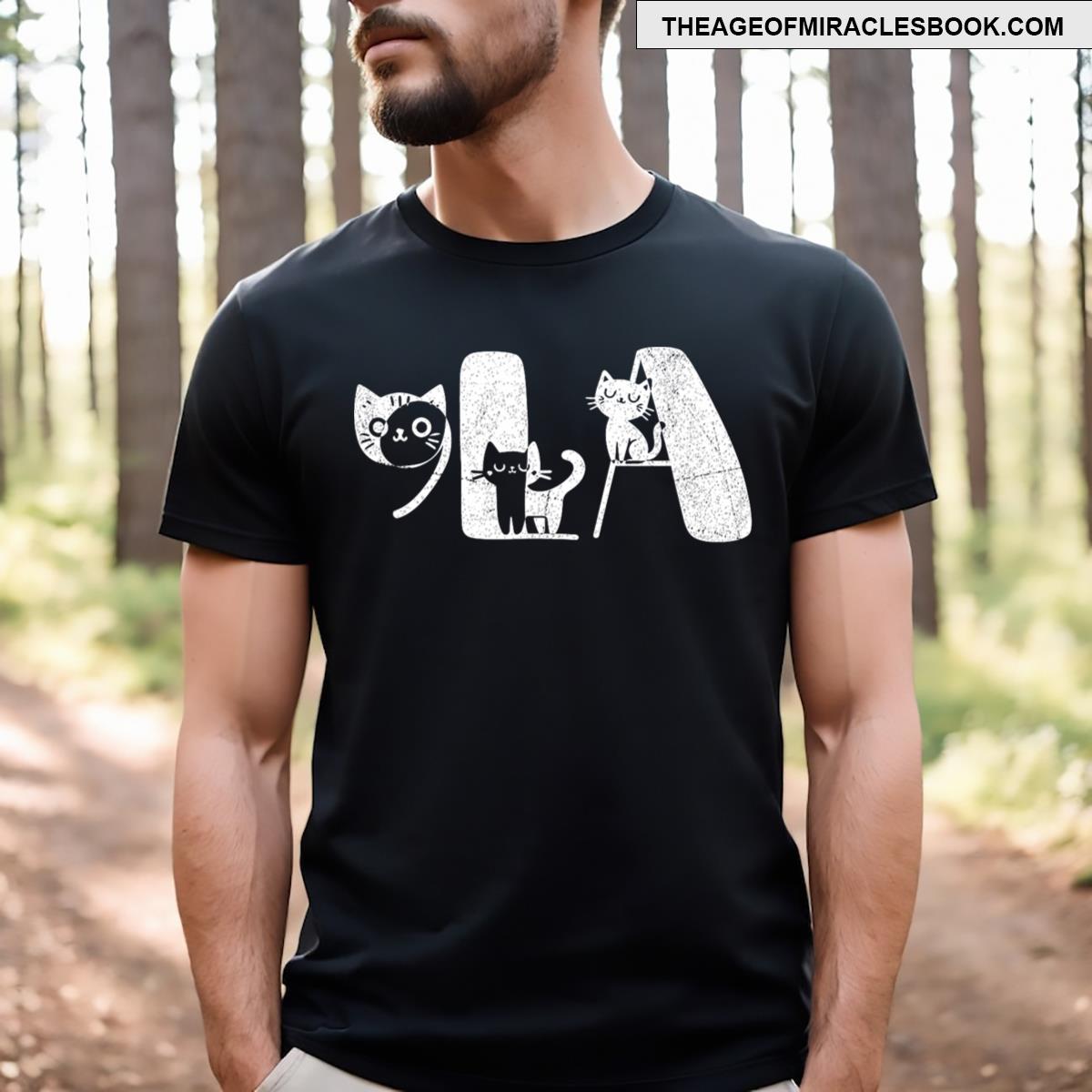 Distressed Comma La Funny T-shirt