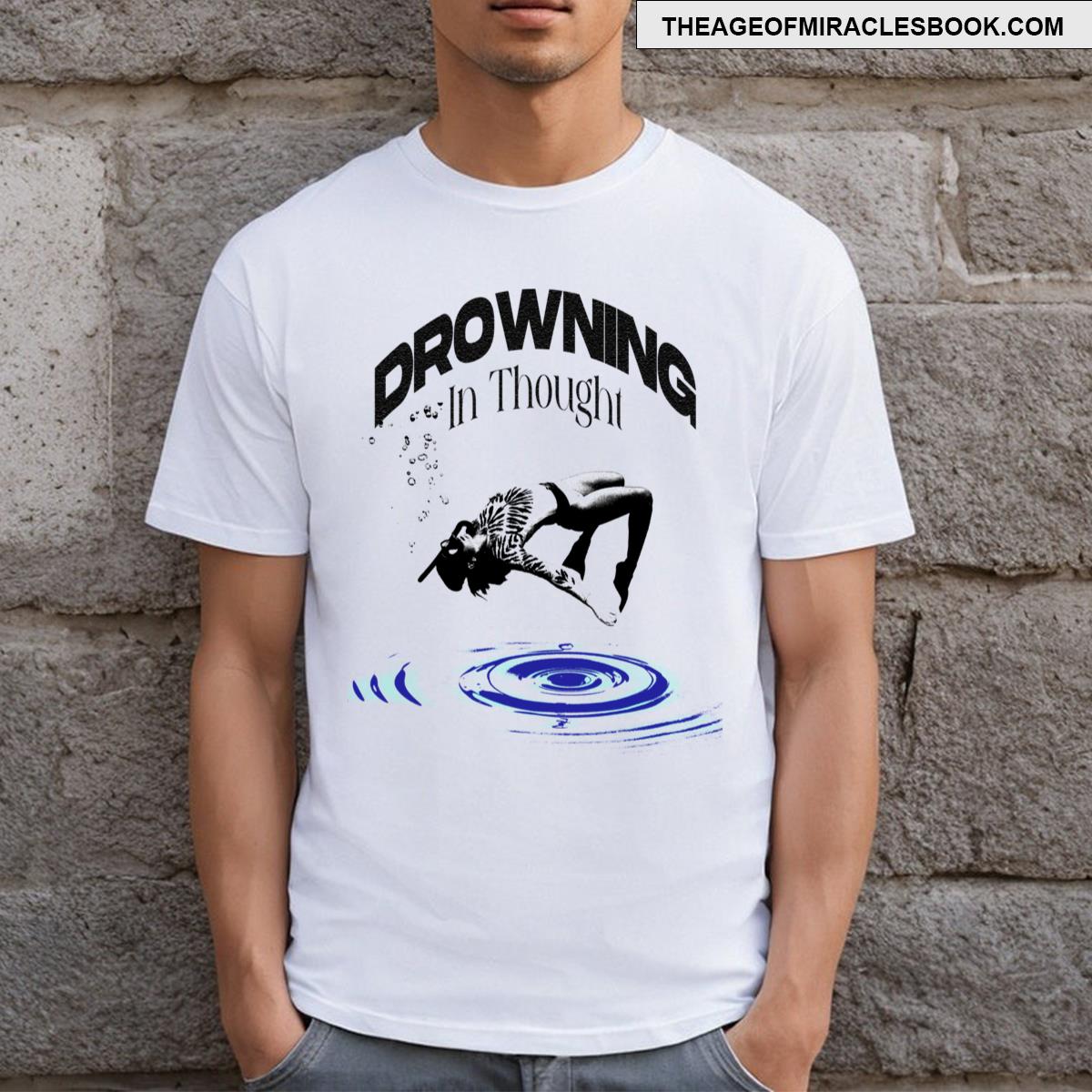 Drowning In Thought Blue T-shirt