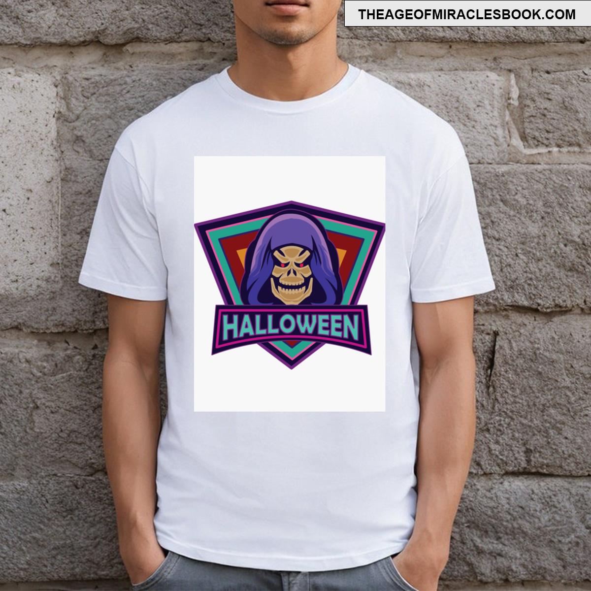 Grim Reaper Grim Reaper With Halloween T-shirt