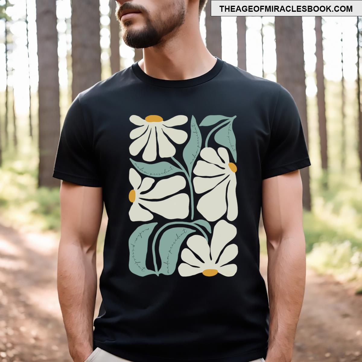 Subtle Flower Kamala Harris Boho Aesthetic T-shirt