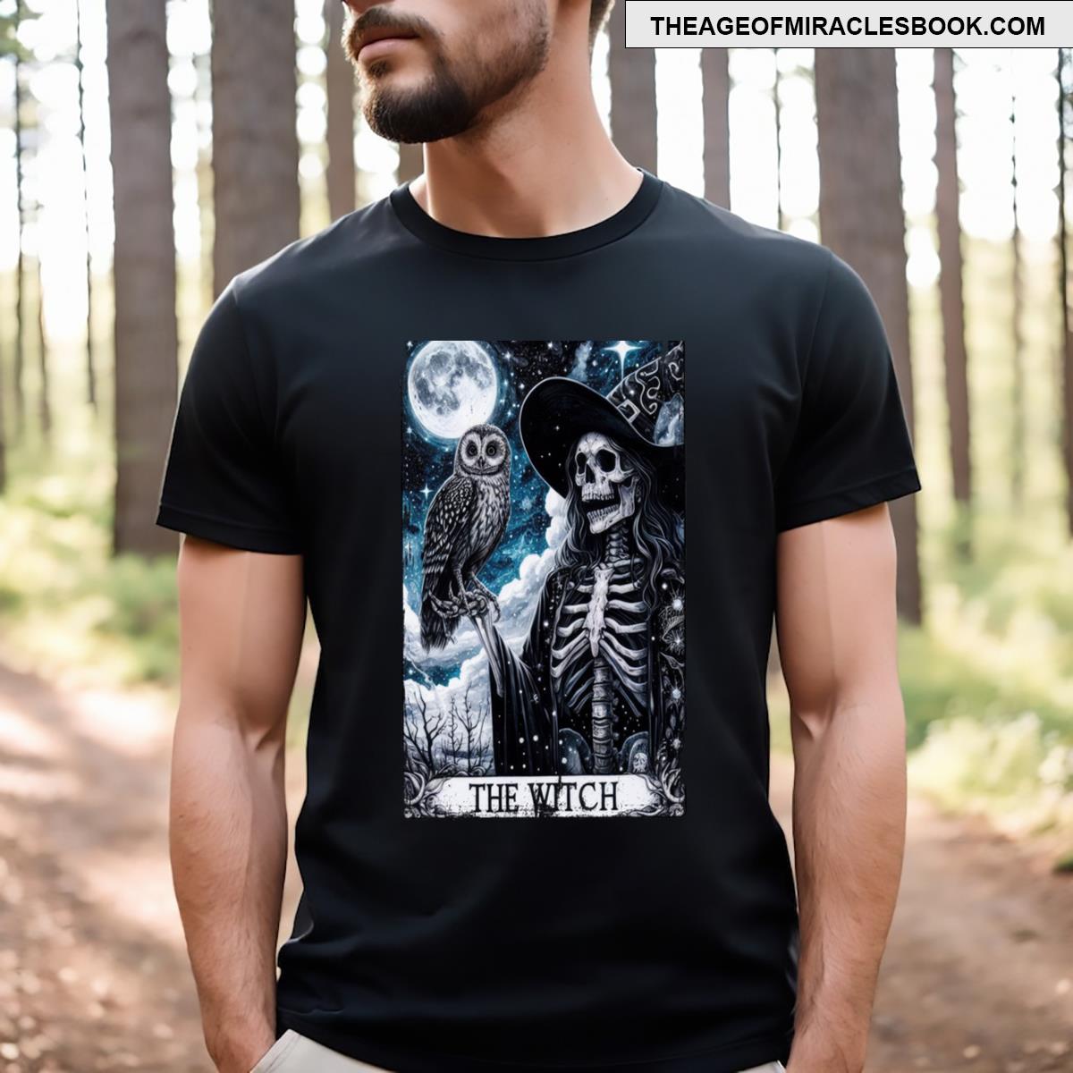 The Witch Tarot Halloween Magic Occult Creature T-shirt