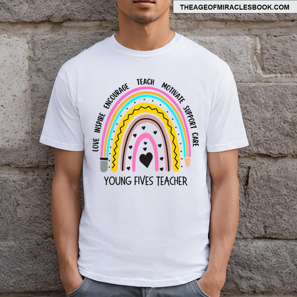 Young Fives Teacher T-shirt