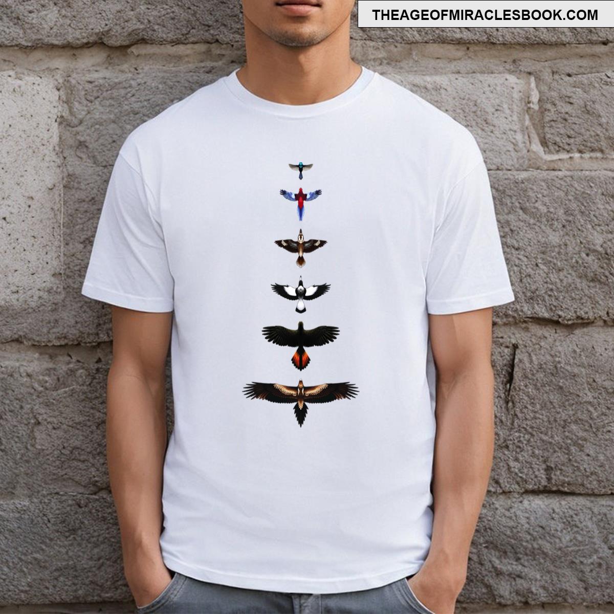 Australian Birds Illustrated T-shirt