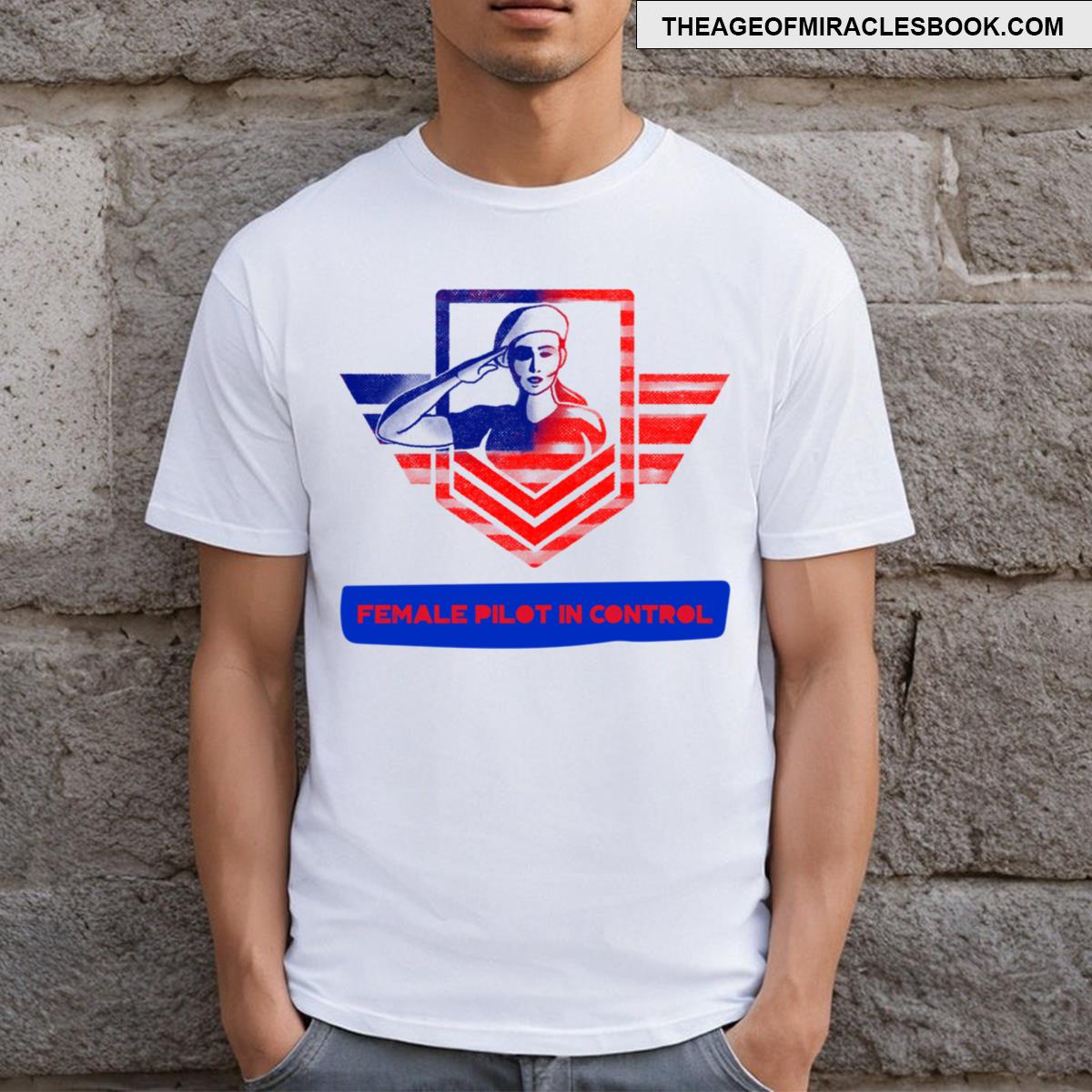 Female Pilot Takes Command T-shirt