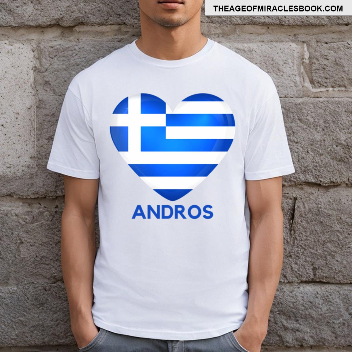 I Love Andros Greece T-shirt