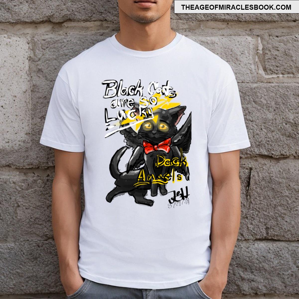 Black Cats Are So Lucky T-shirt