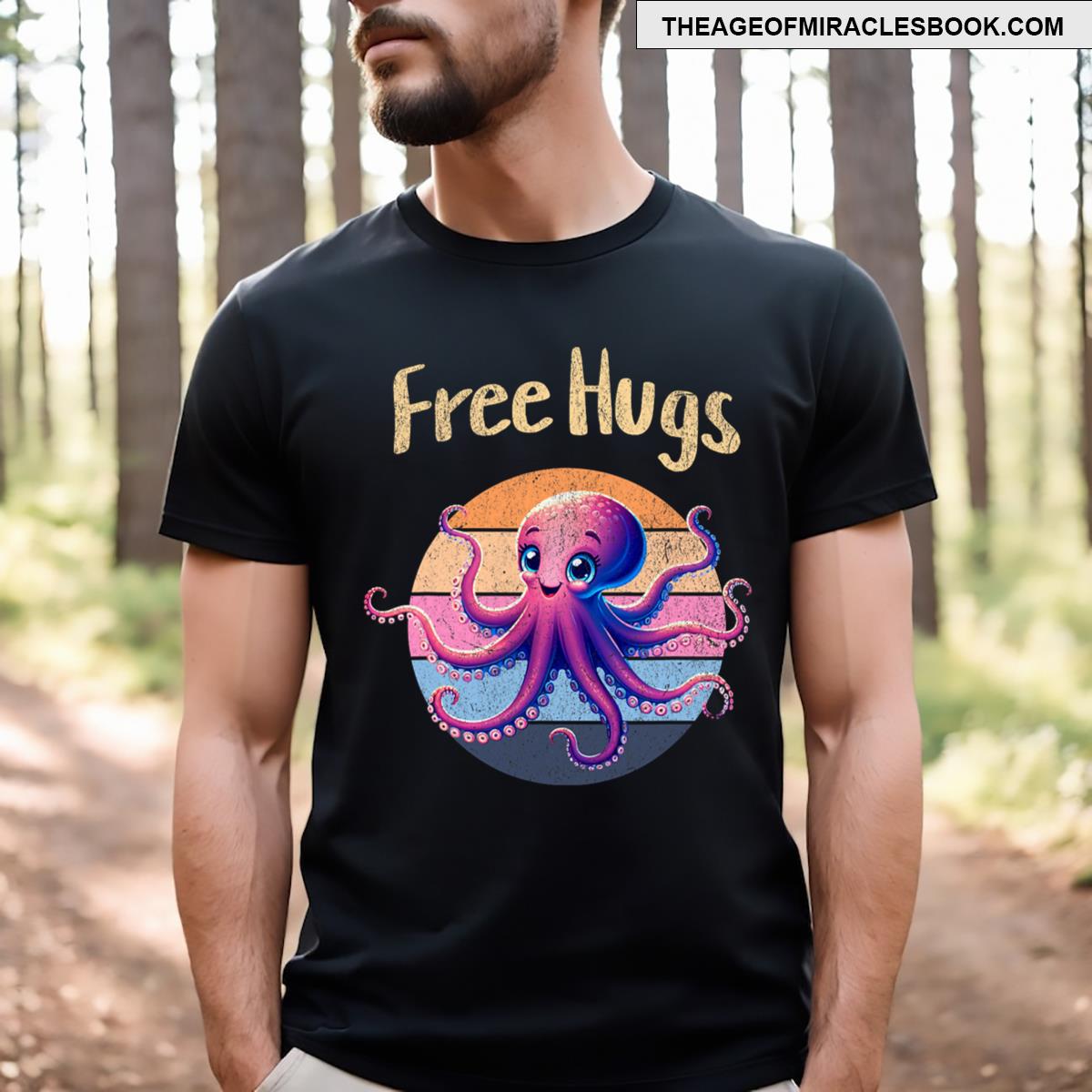 Free Octopus Hugs T-shirt