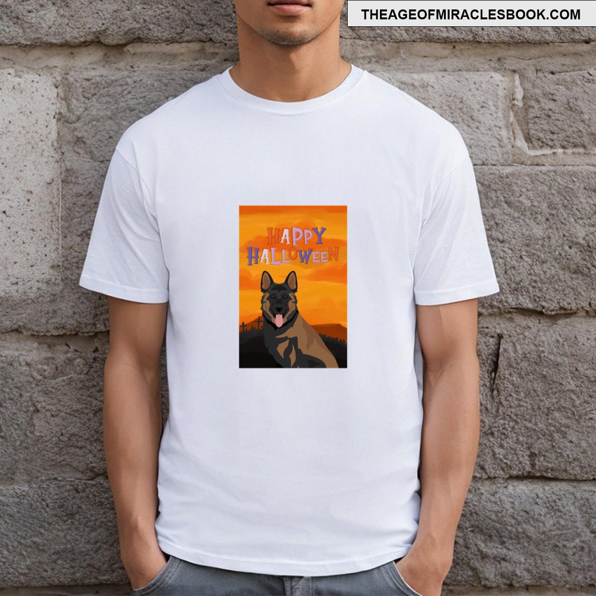 German Shepherd Dog Halloween T-shirt