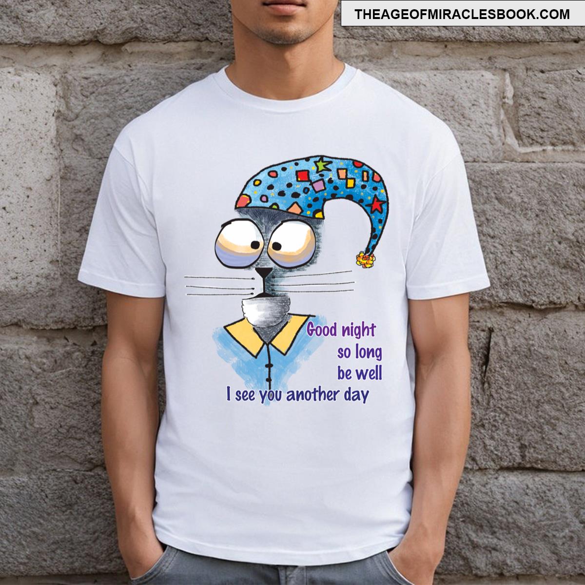 Good Night Cat T-shirt
