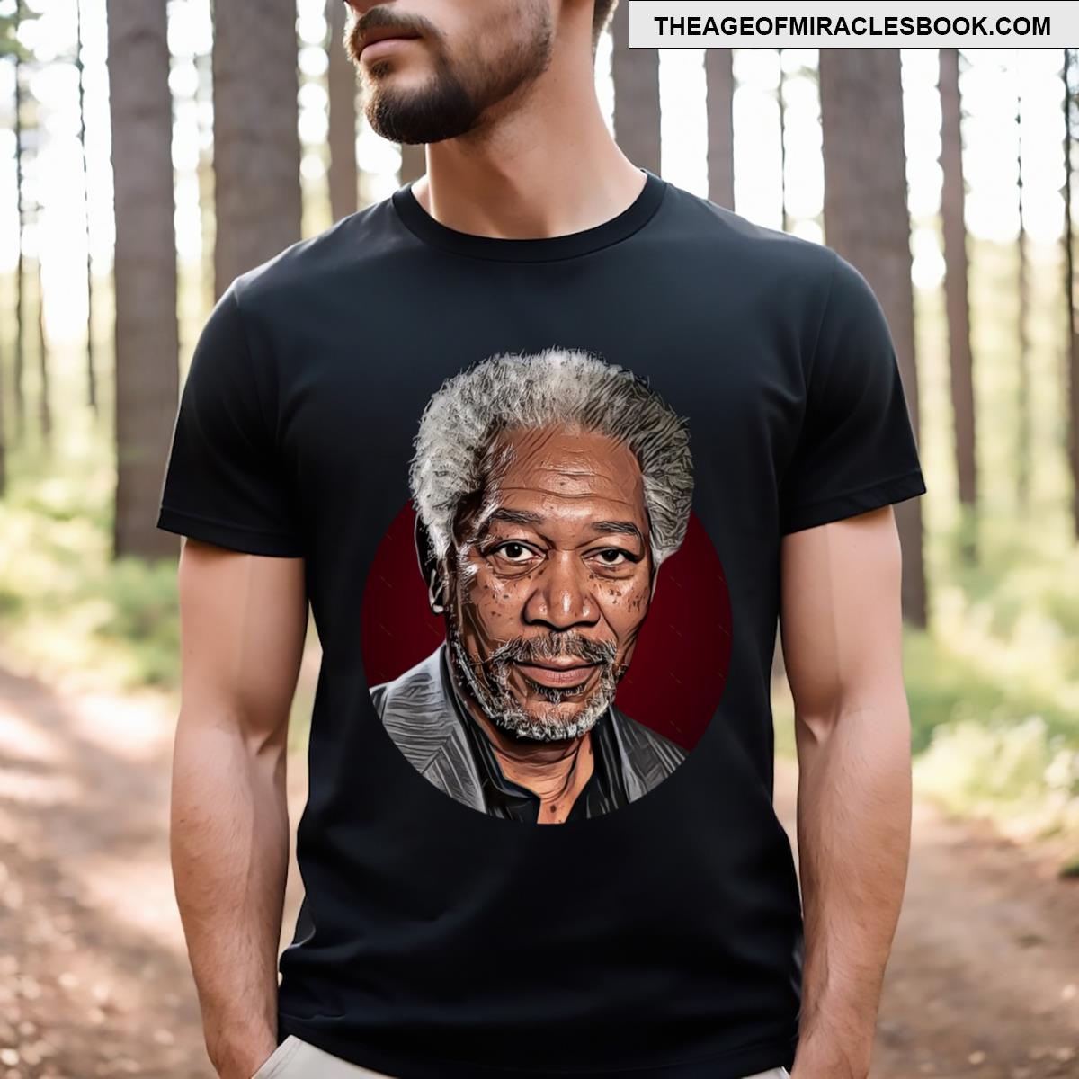Morgan Freeman Cartoon T-shirt