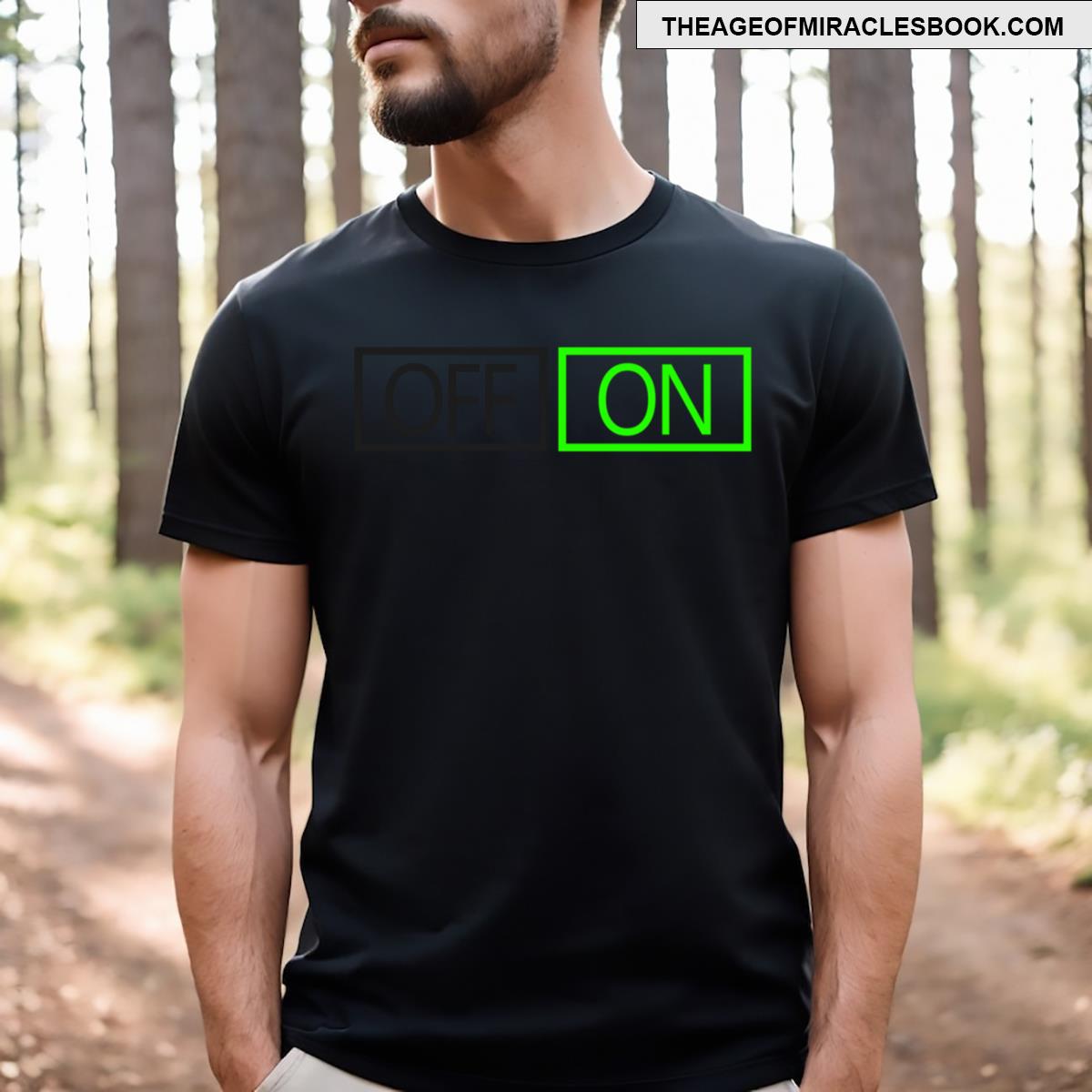 Get Energized On In Vibrant Green T-shirt