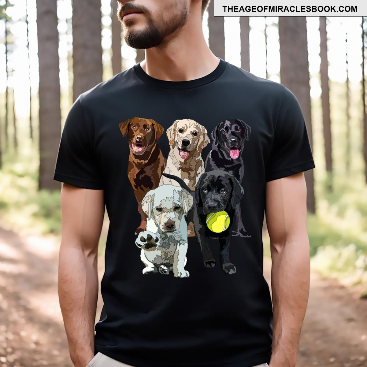 Happy Labrador Dogs T-shirt