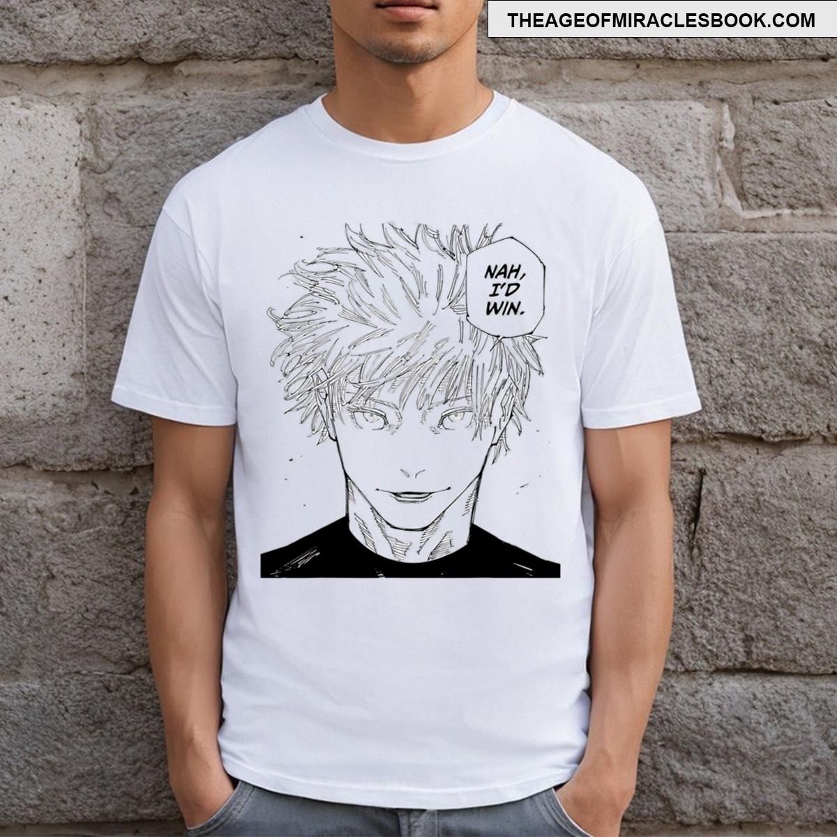 Funny Anime Meme Nah Id Win Reference Gojo T-shirt