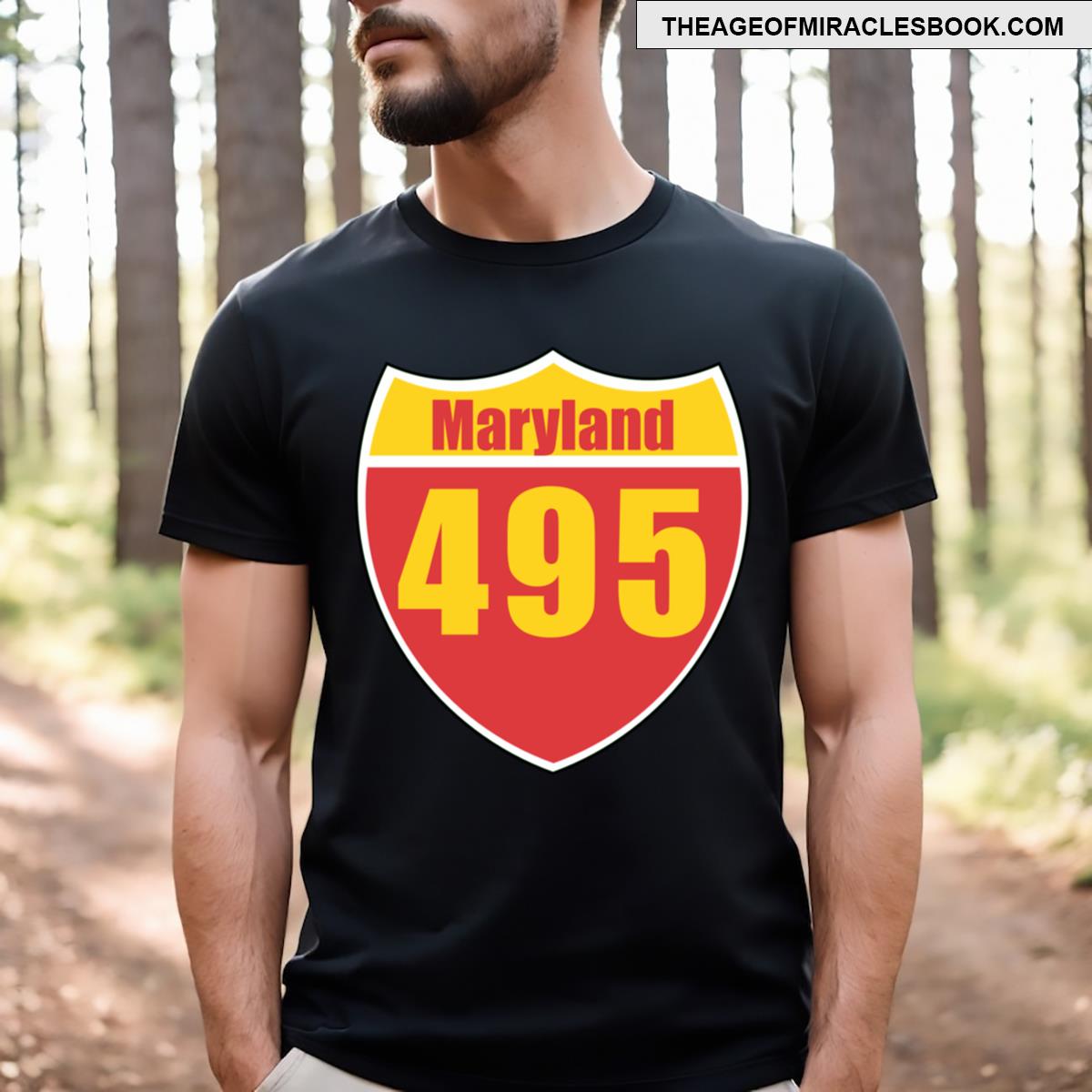 Maryland Interstate Sign 495 T-shirt