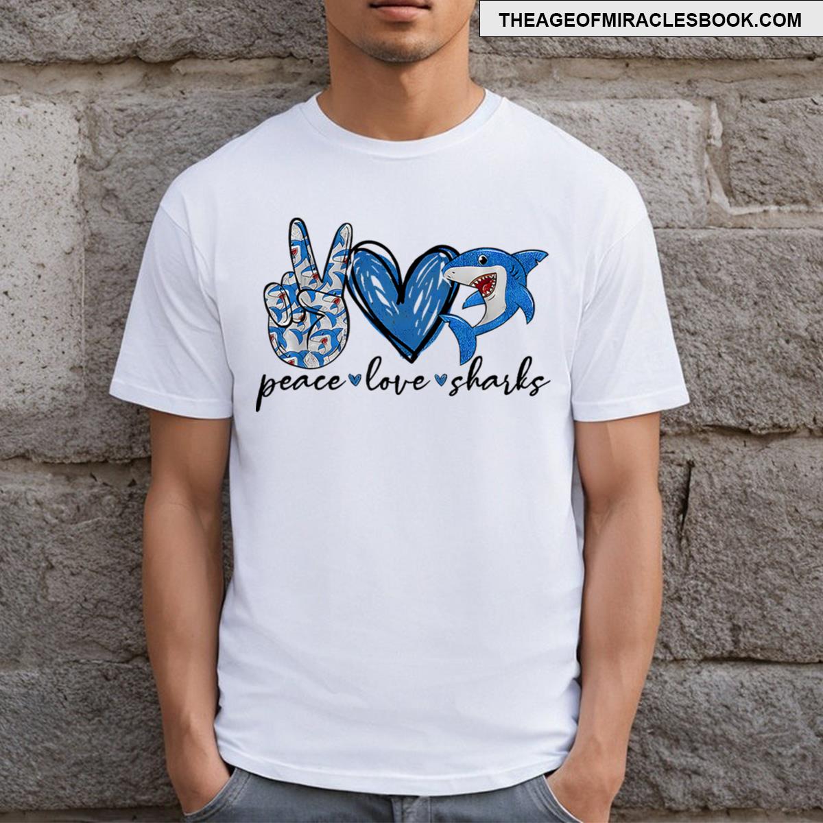 Peace Love Shark T-shirt