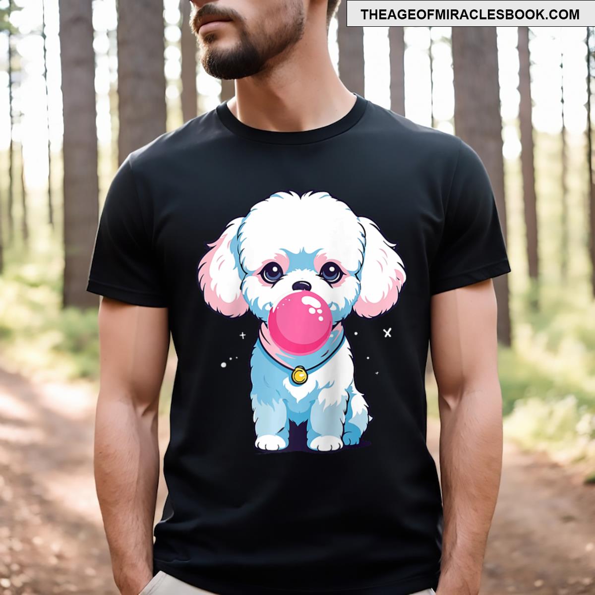 Poodle Anime Raglan Baseball Tee T-shirt