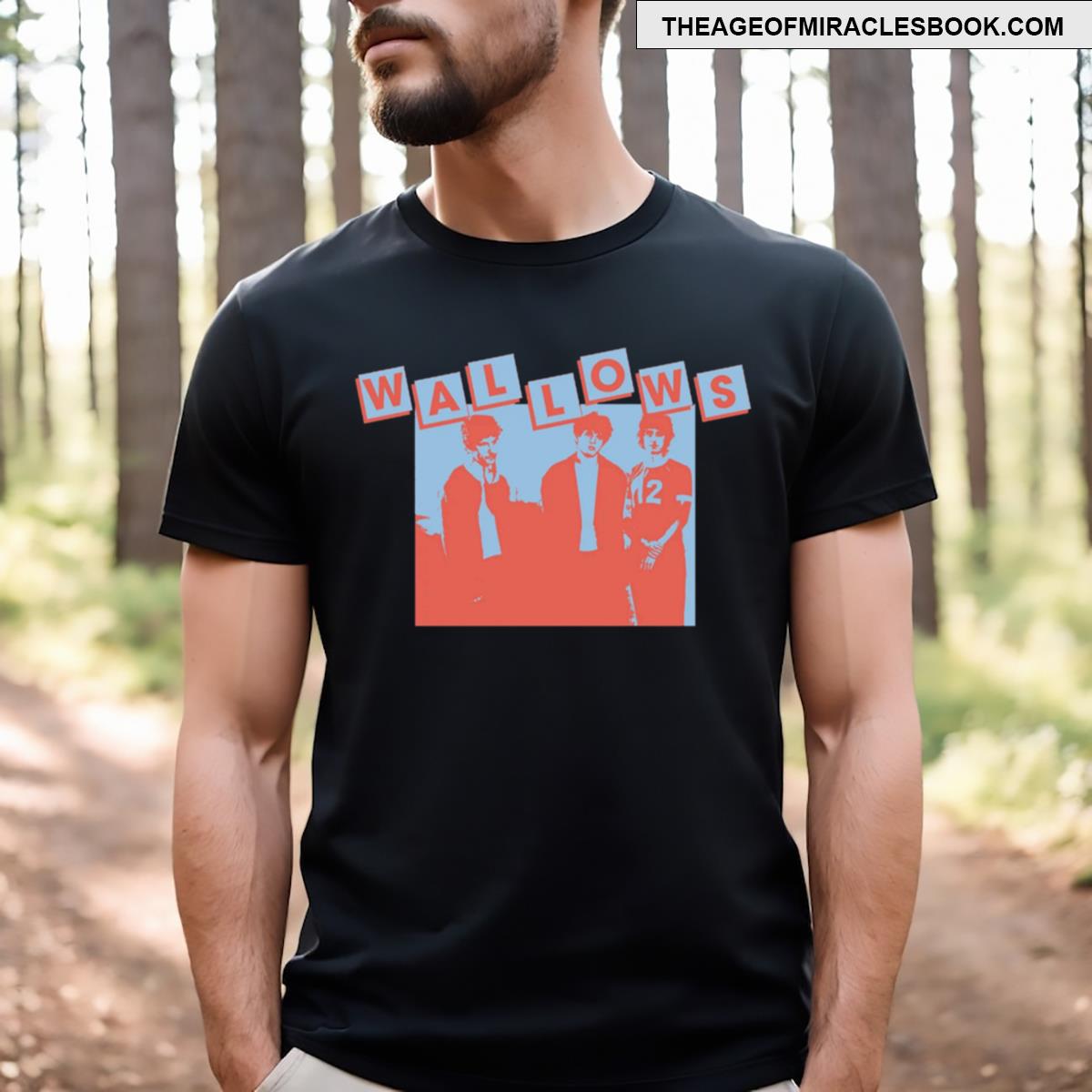 Wallows Model Tile Red And Blue Blocks T-shirt