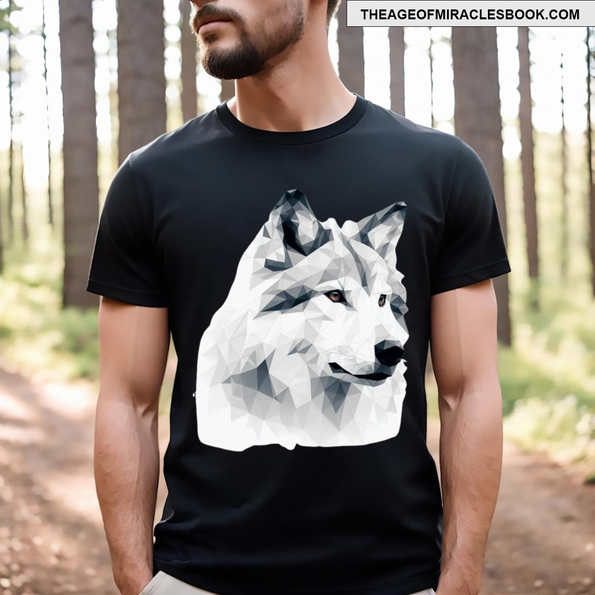 Wolf Dog In Low Poly Style T-shirt