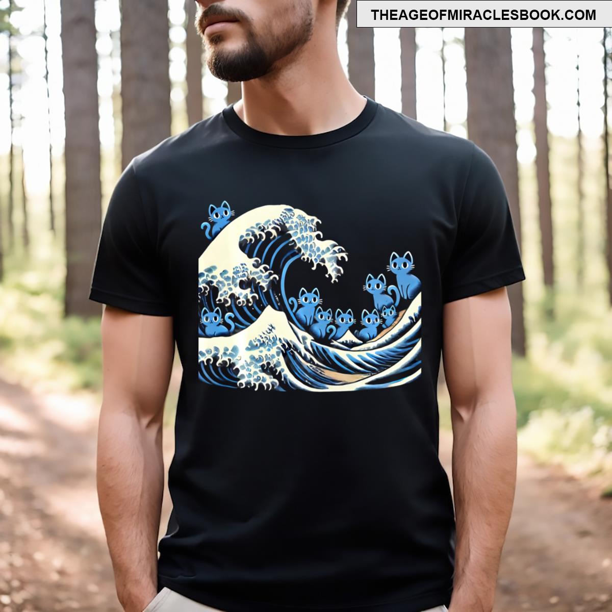 Blue Cats Wave For Kamala Funny T-shirt