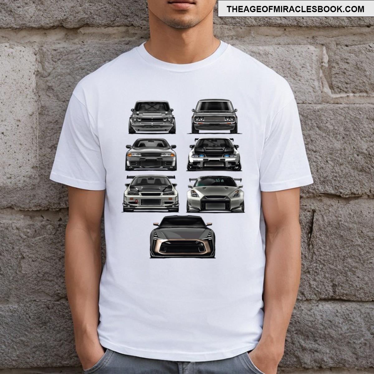Evolution Of The Skyline Gtr T-shirt