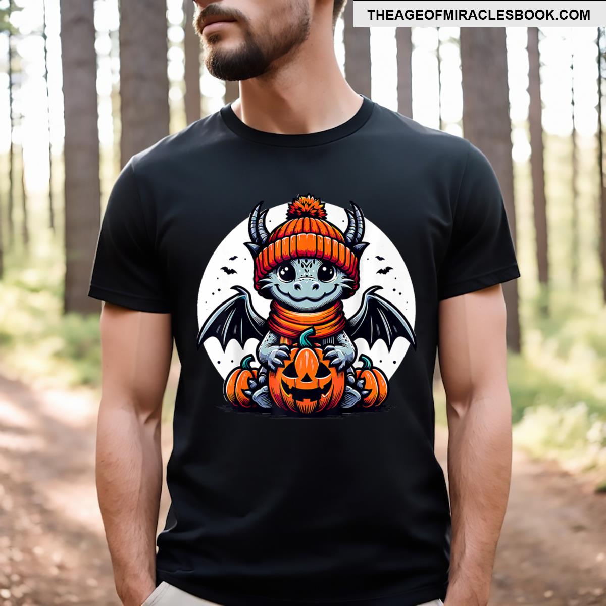 Halloween Dragon Pumpkin T-shirt