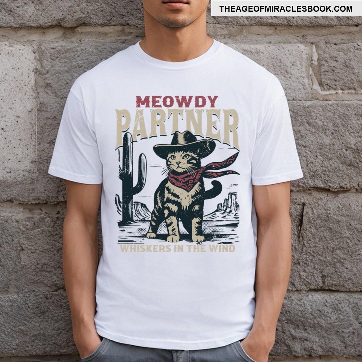 Meowdy Partner Cowboy Cat T-shirt