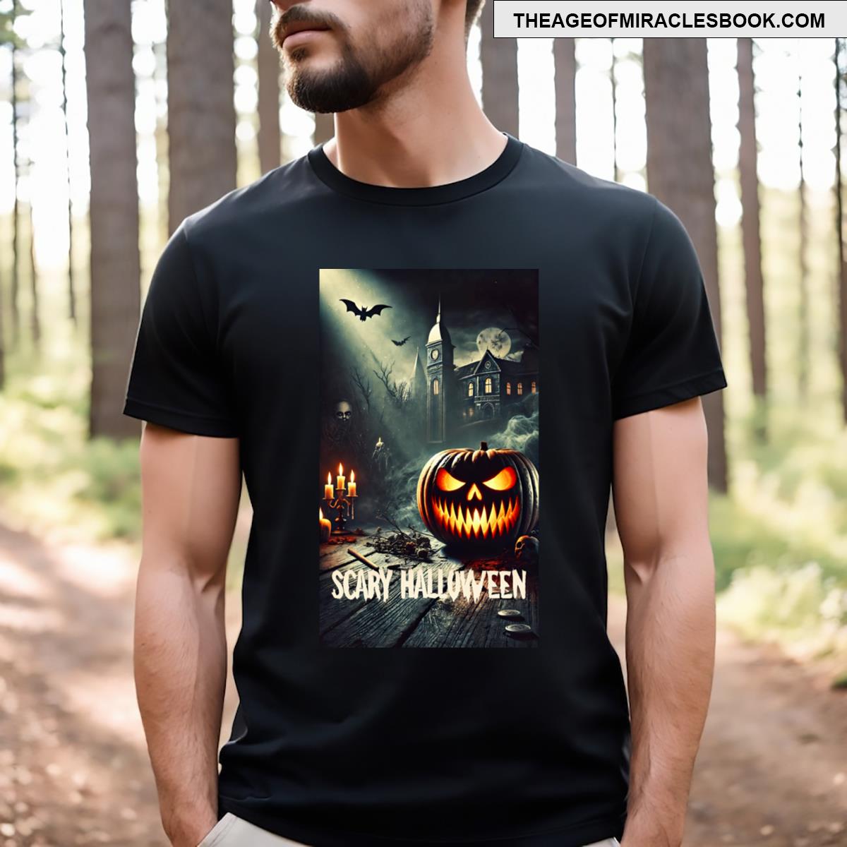 Scary Pumpkin Halloween T-shirt
