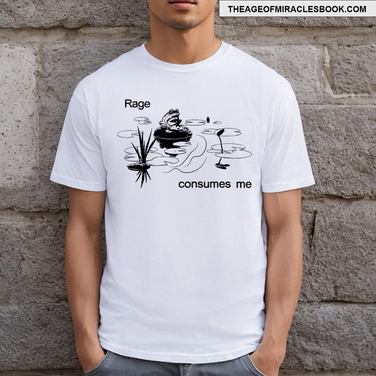 Funny Frog Consumes Me Rage Frog T-shirt