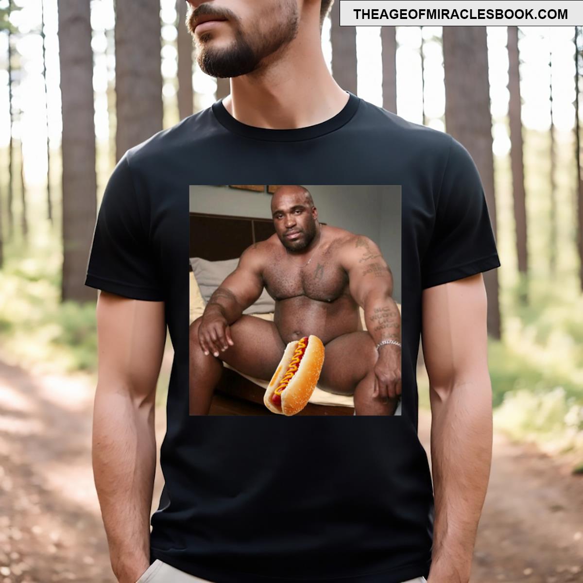 Big Dick Black Guy Meme Barry Wood T-shirt