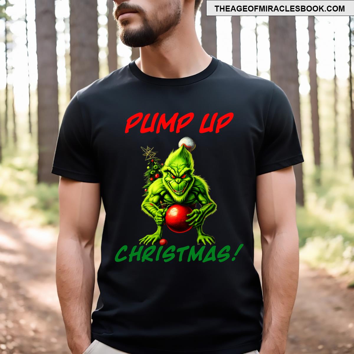 Grinch Pump Up Christmas Essential T-shirt