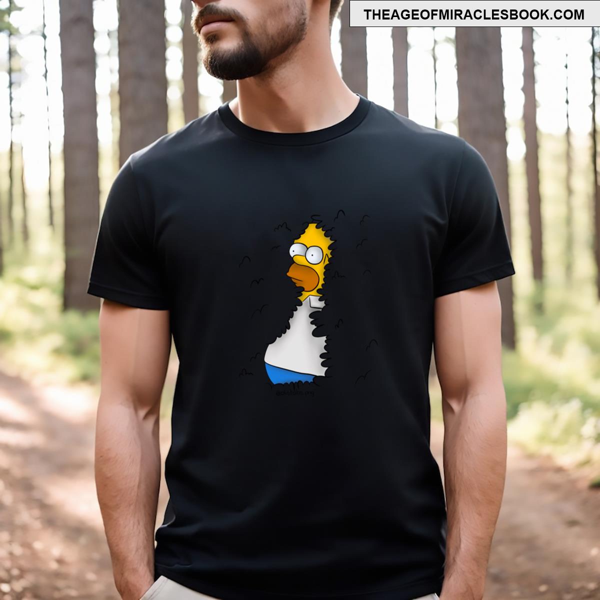 Homer In The Bushes T-shirt