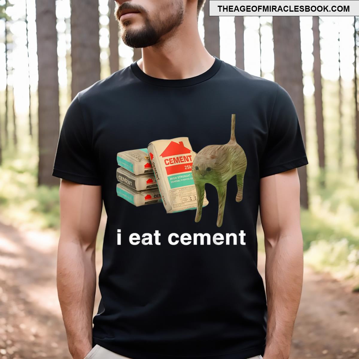 I Eat Cement Cursed Cat Funny Oddly Specific Meme Essential T-shirt