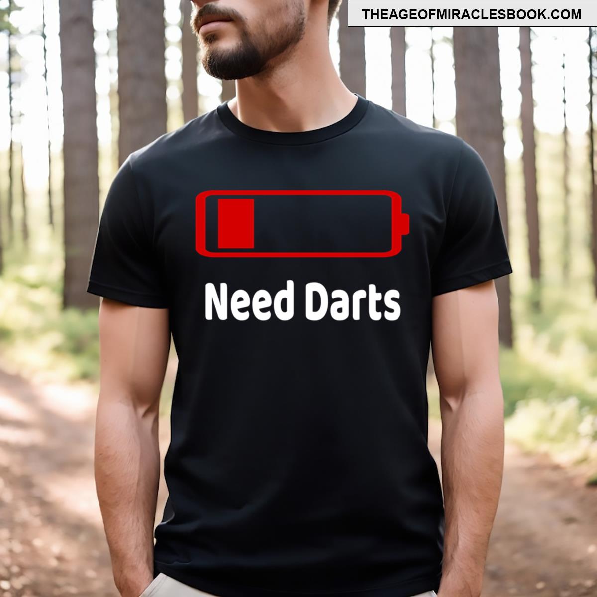 Low Battery Need Darts Activities Hobbies Gift Essential T-shirt