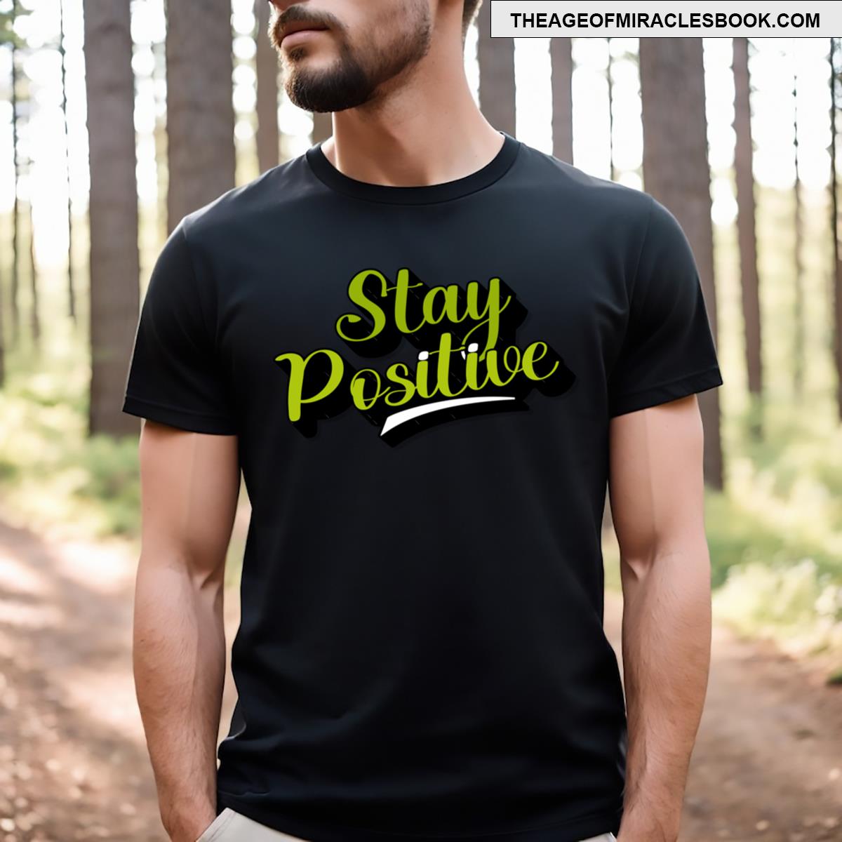 Stay Positive Sticker T-shirt