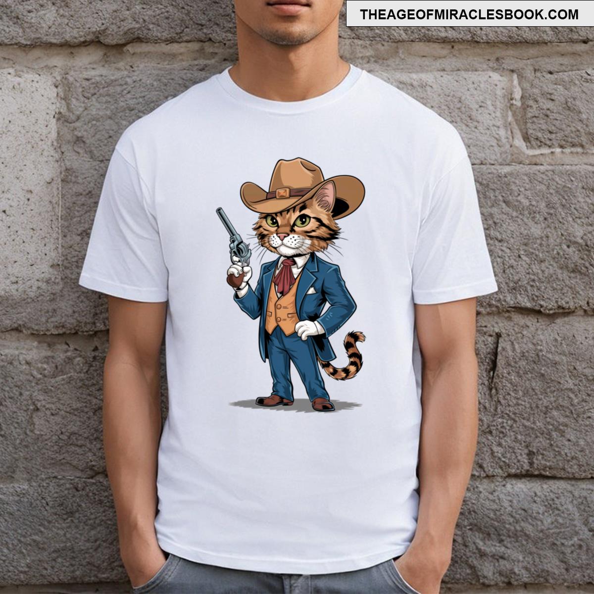 A Cat Dressed In A Sleek Suit T-shirt