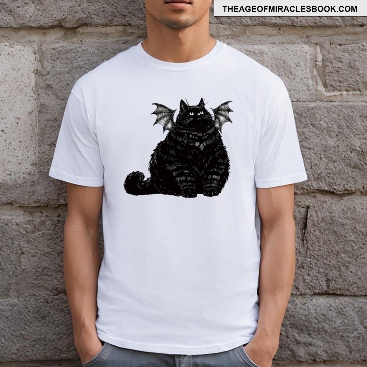Chonky Bat Cat Mini Wings T-shirt