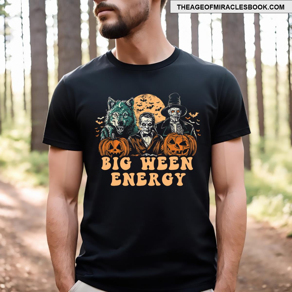 Funny Halloween Big Ween Energy T-shirt