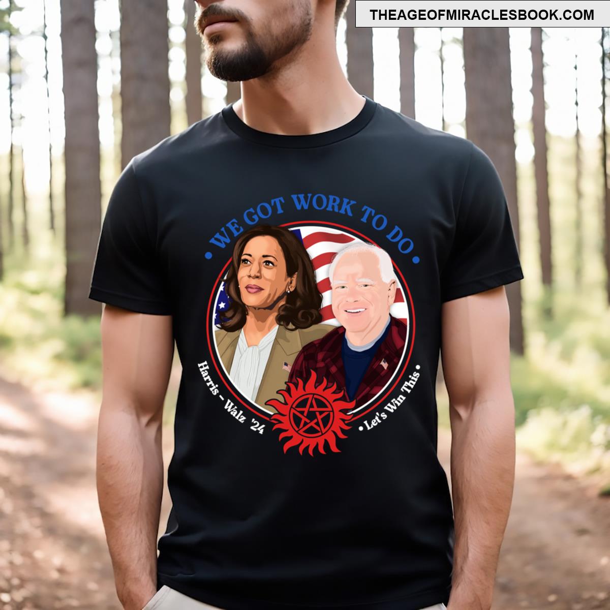Kamala Walz Work To Do Alt Spn T-shirt