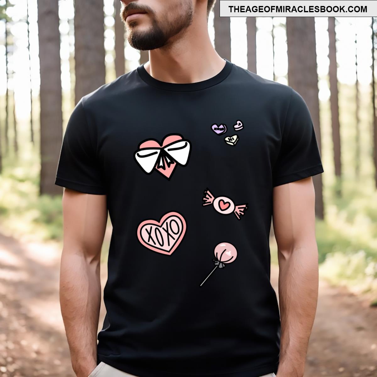 Pink Candy Love Design Version 2 T-shirt