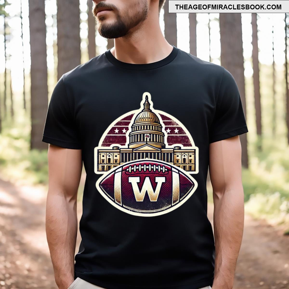 Washington Commanders Capitol Football T-shirt
