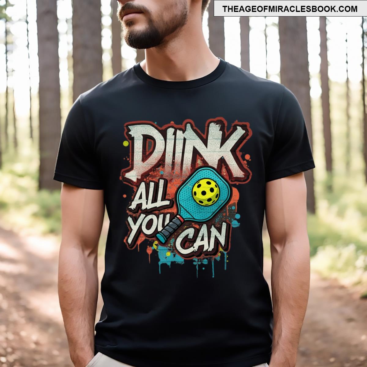 Dink All You Can Pickleball Fun Design T-shirt