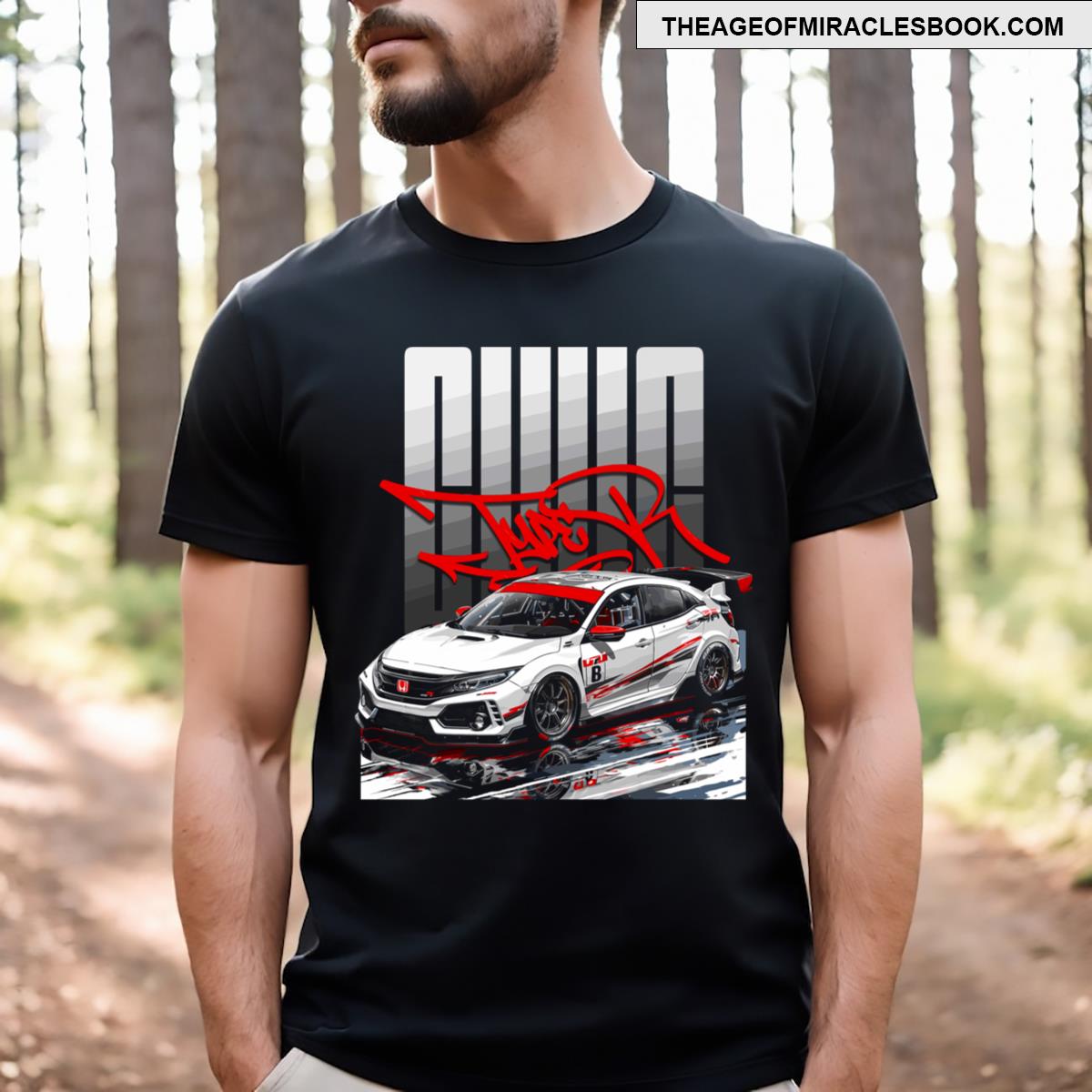Type R Civiv Racing Car T-shirt