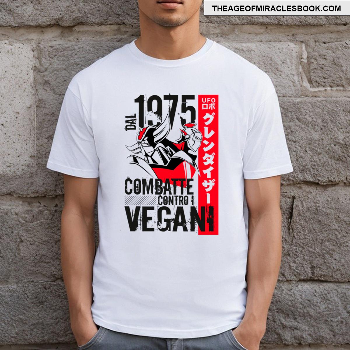 046b Goldrake Contro Vegani T-shirt