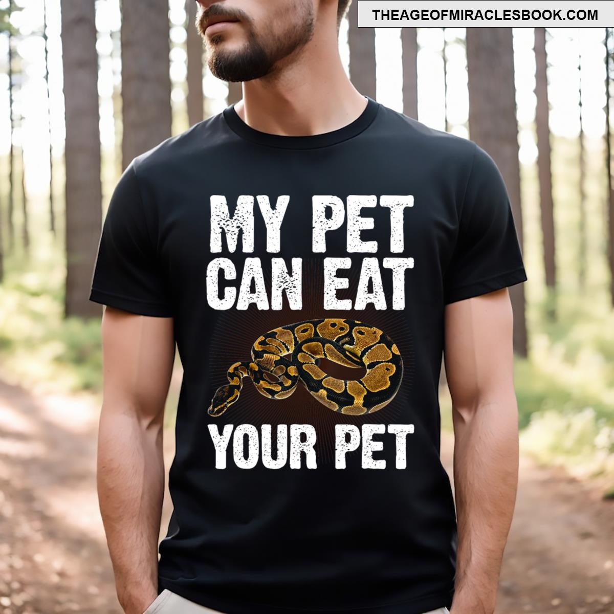 Funny Ball Python Art For Men Kids Snake Ball Python T-shirt