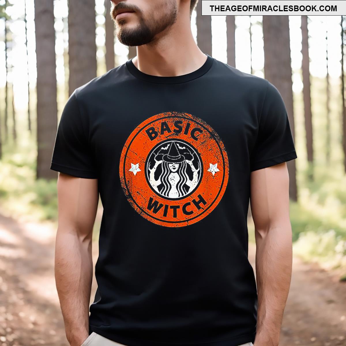 Funny Basic Witch Halloween Distressed T-shirt