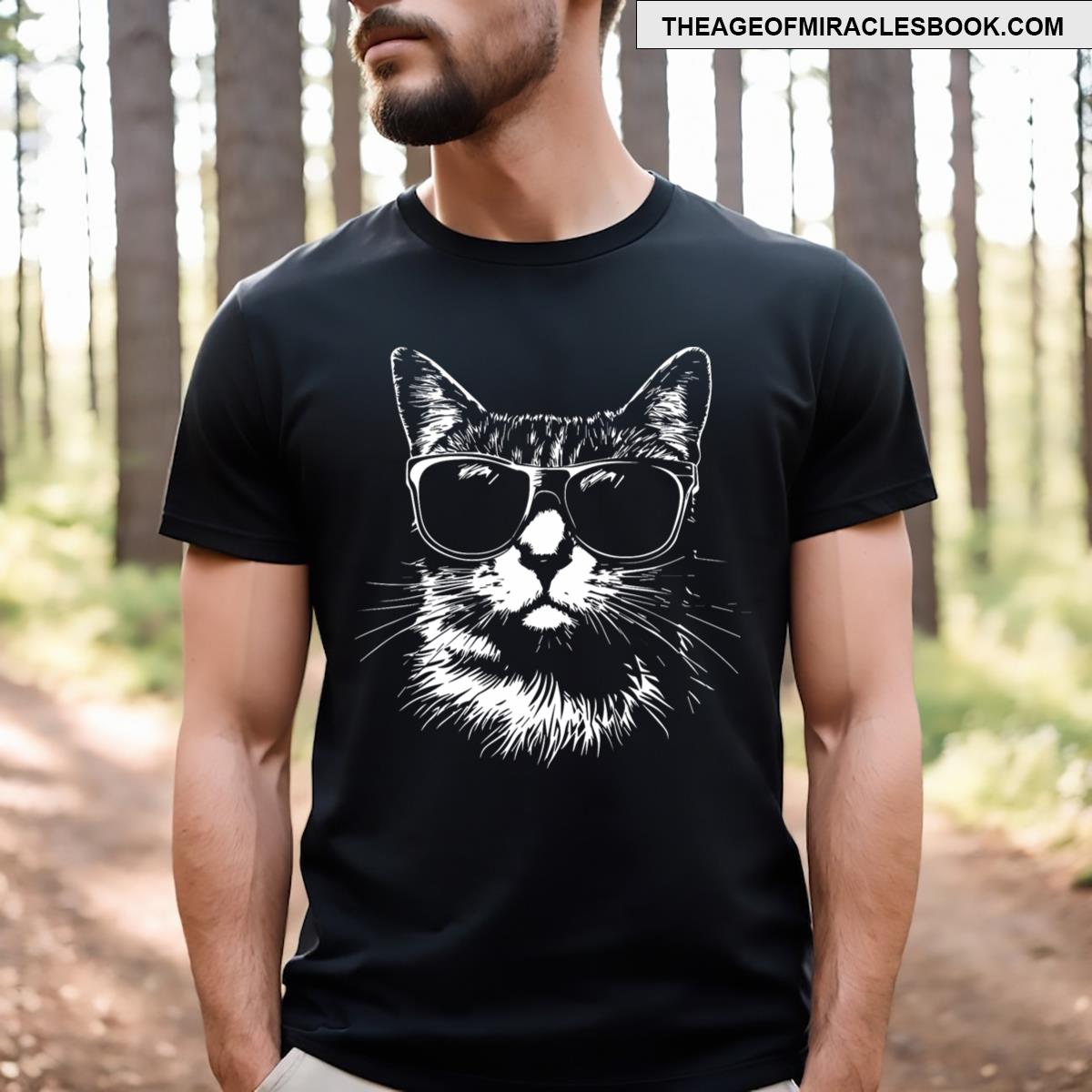 Funny Cat Sunglasses T-shirt